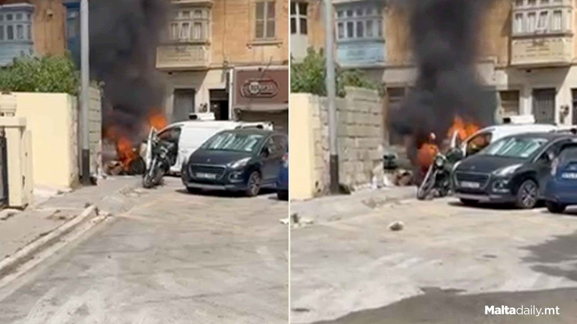 Van Catches Fire In Ħal Balzan