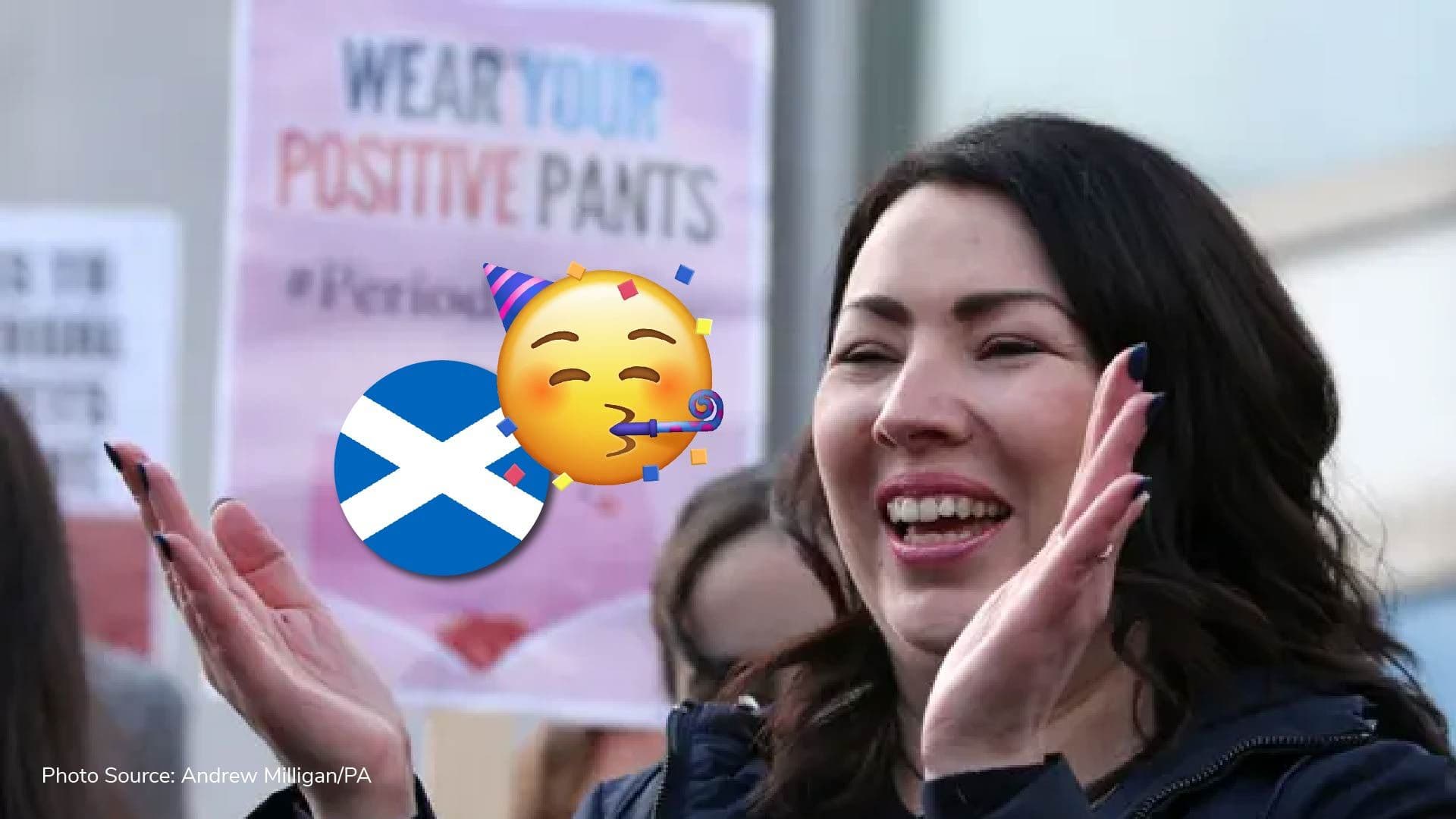 Scotland becomes first country ever to provide free period products
