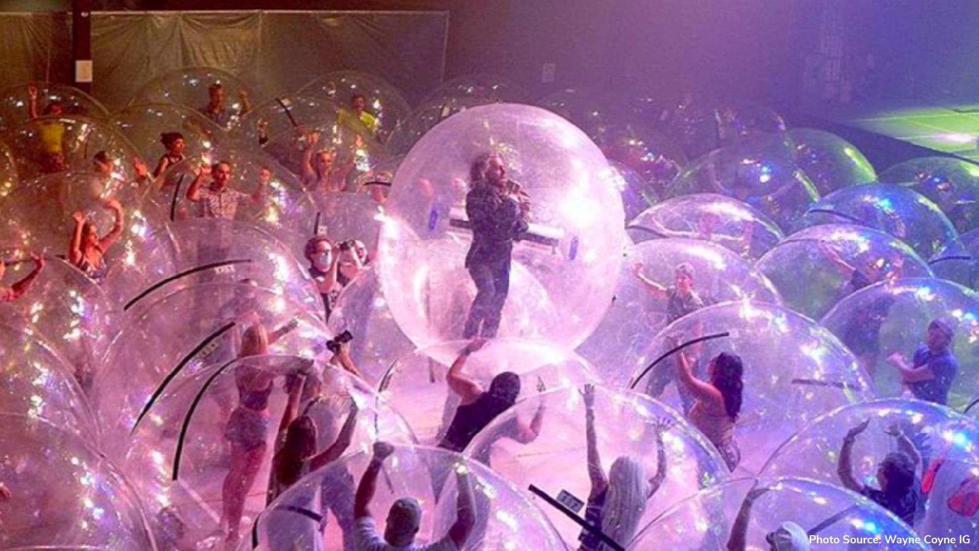 The Flaming Lips hold socially-distanced bubble concert