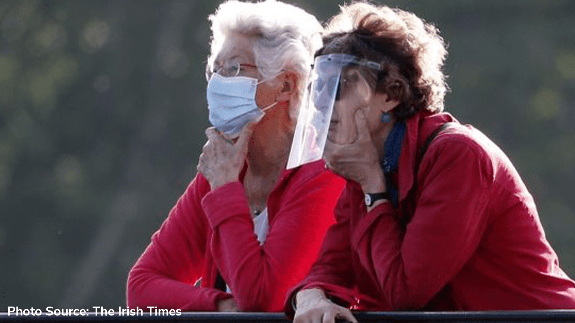 Health authorities discourage the use of visors without masks