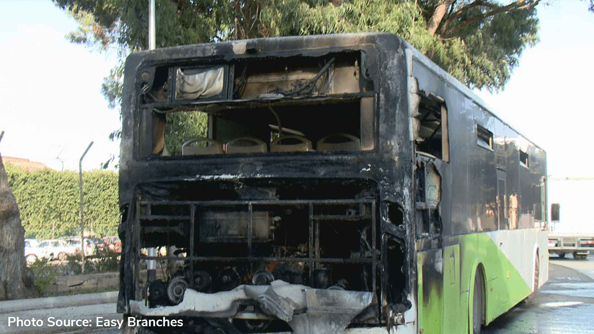 Bus Catches Fire In Luqa this morning