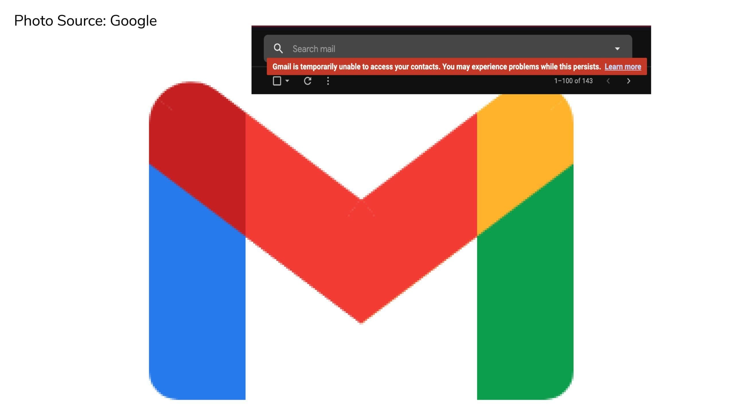 Gmail is reportedly down