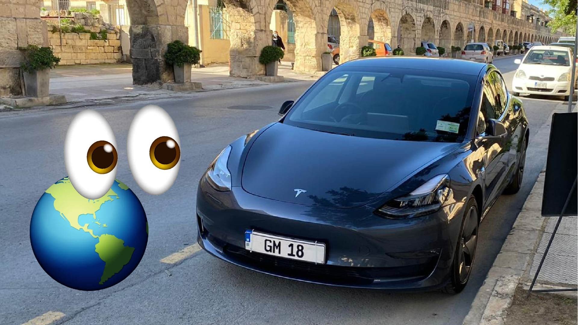 Minister spotted with new eco-friendly Tesla