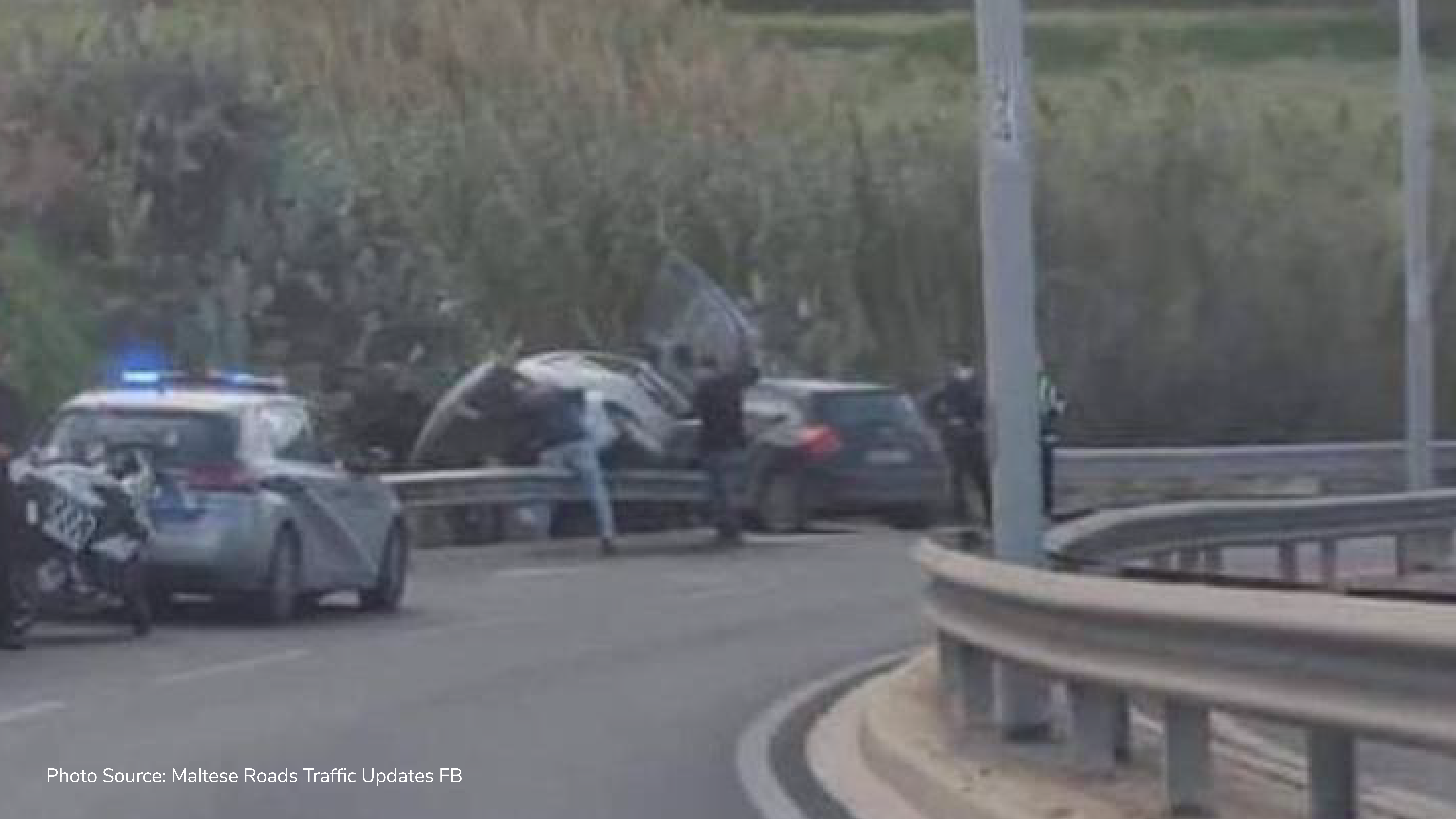 Traffic accident in Xemxija bypass