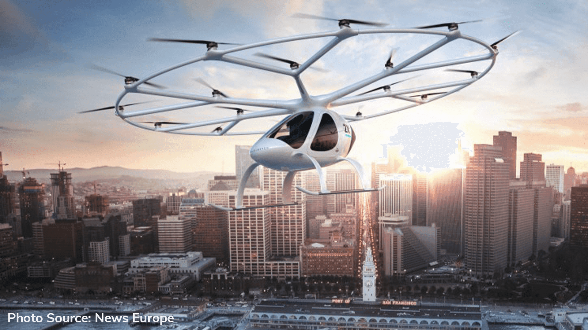 Spain announce plans for the Barcelona flying taxi service