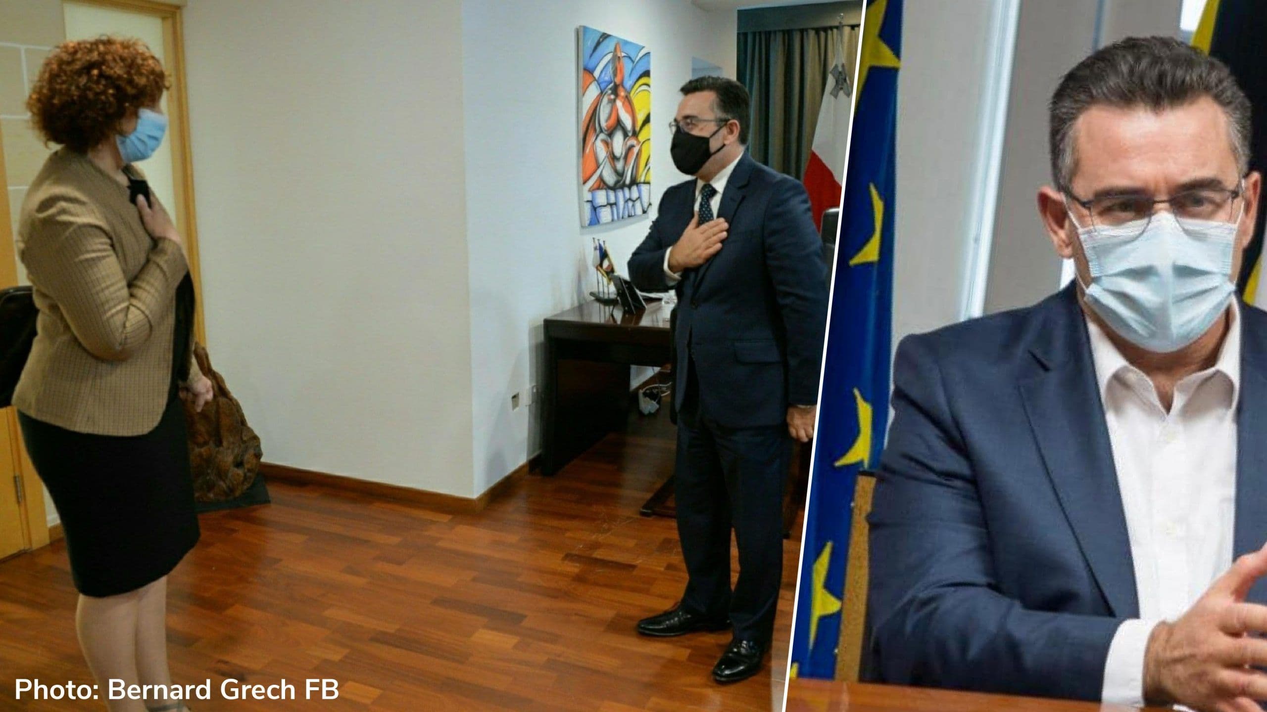 Bernard Grech meets with Prof. Charmaine Gauci