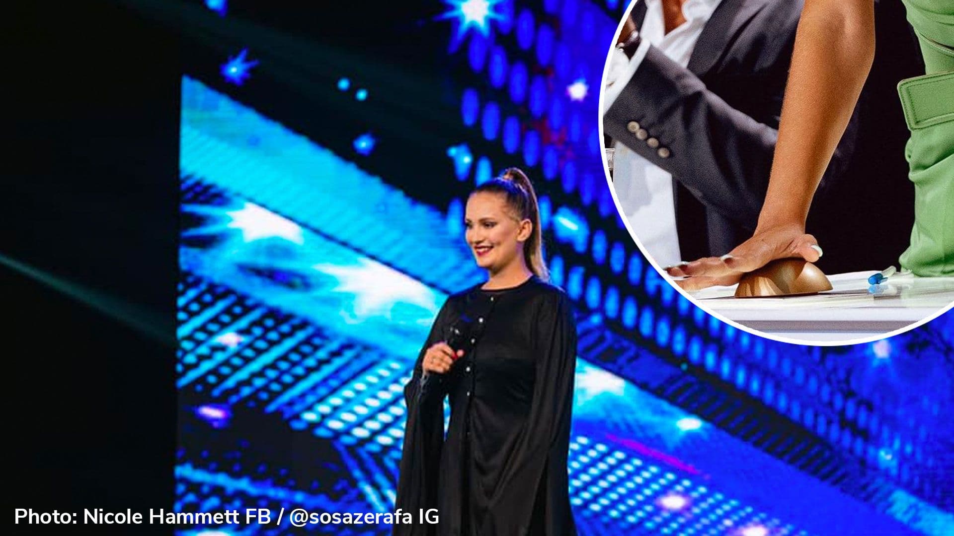 Sarah Zerafa awards Golden Buzzer to singing sensation Nicole Hammett