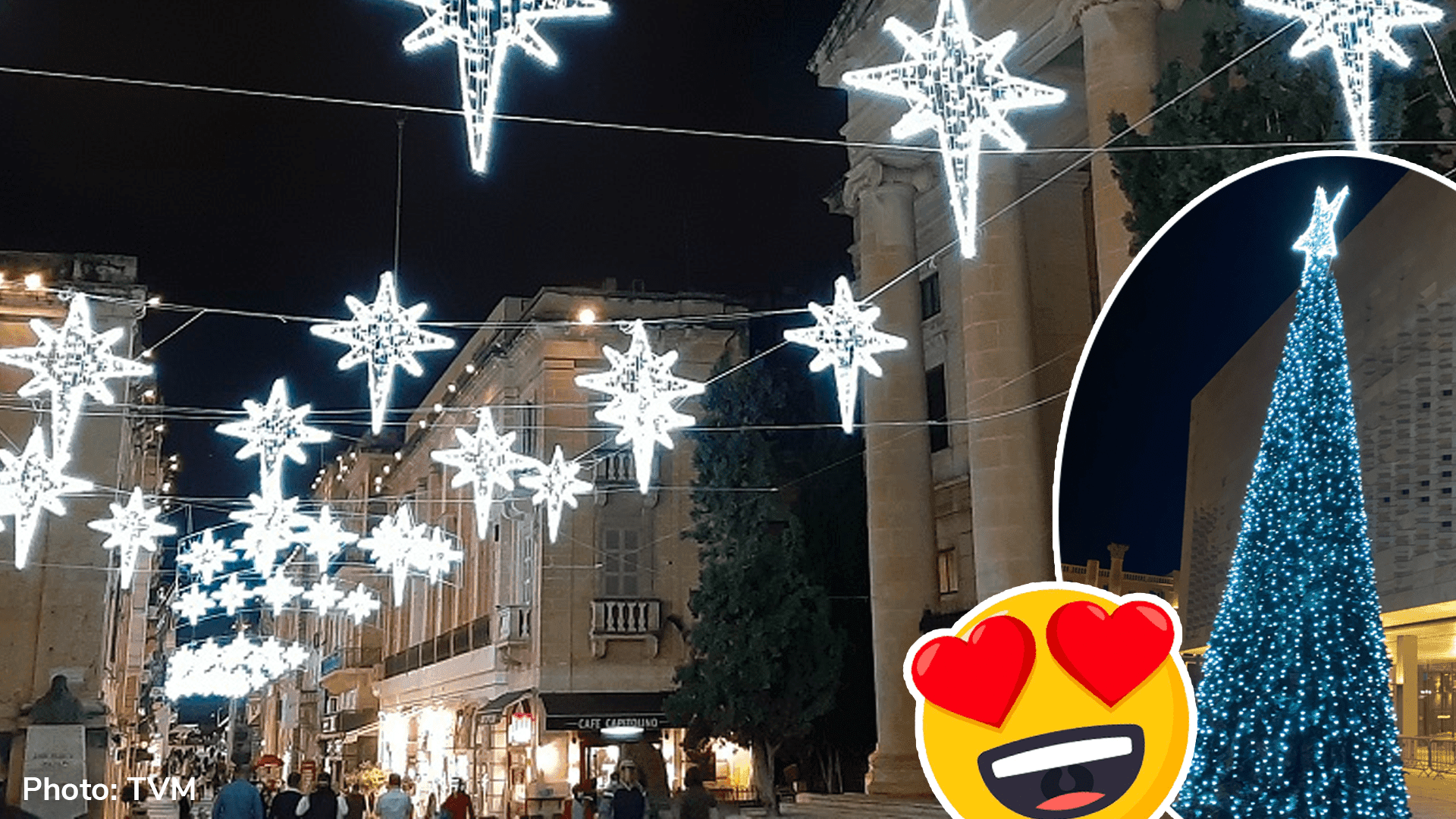 Valletta’s Christmas lights are up