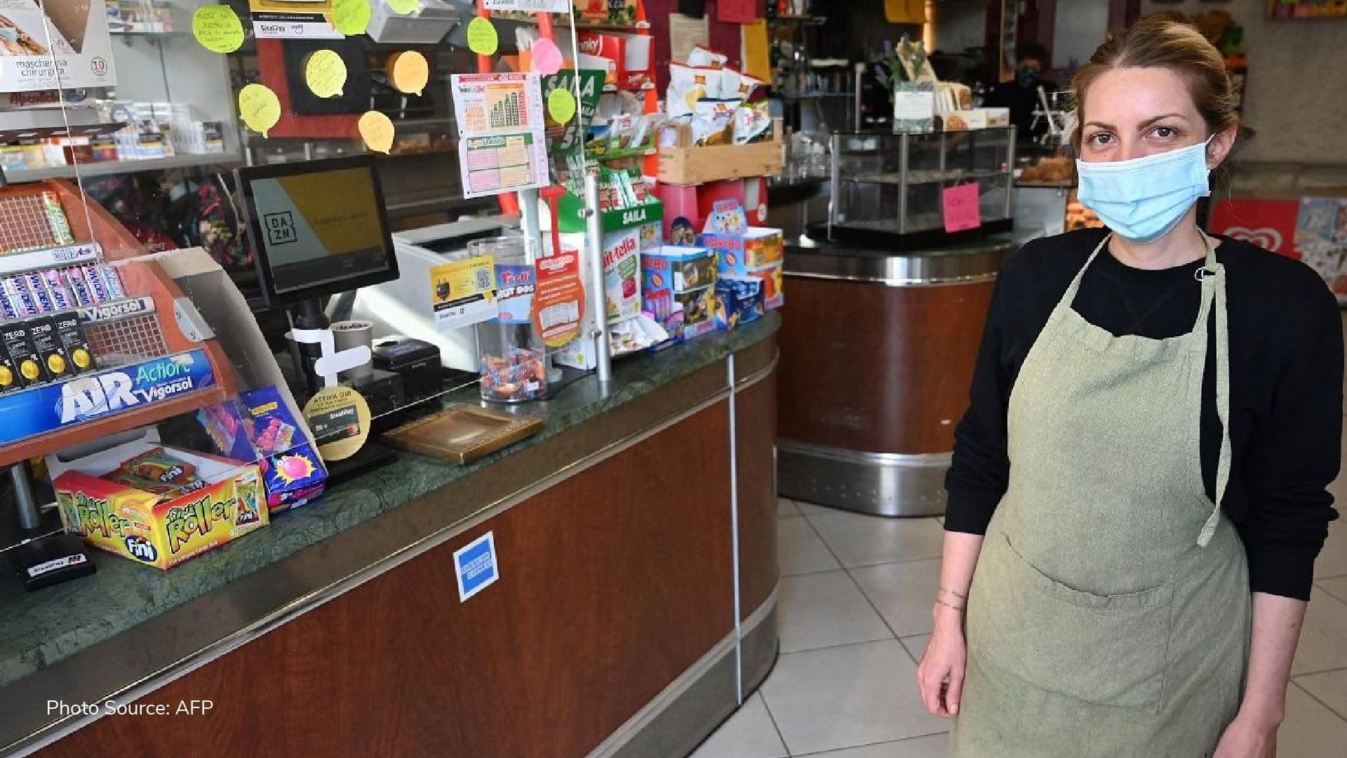 Bar in Rome bans all talk of COVID-19