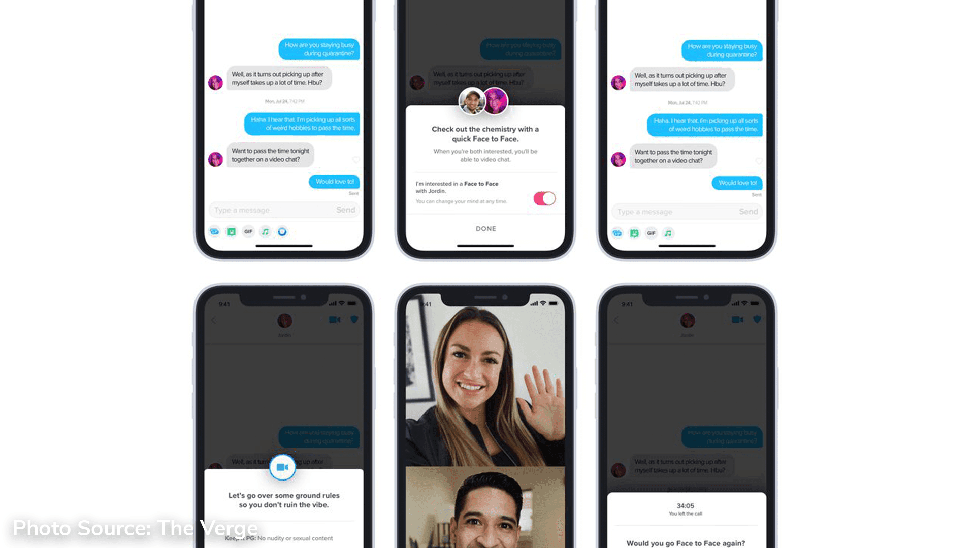 Tinder launches ‘Face to Face’ video chats