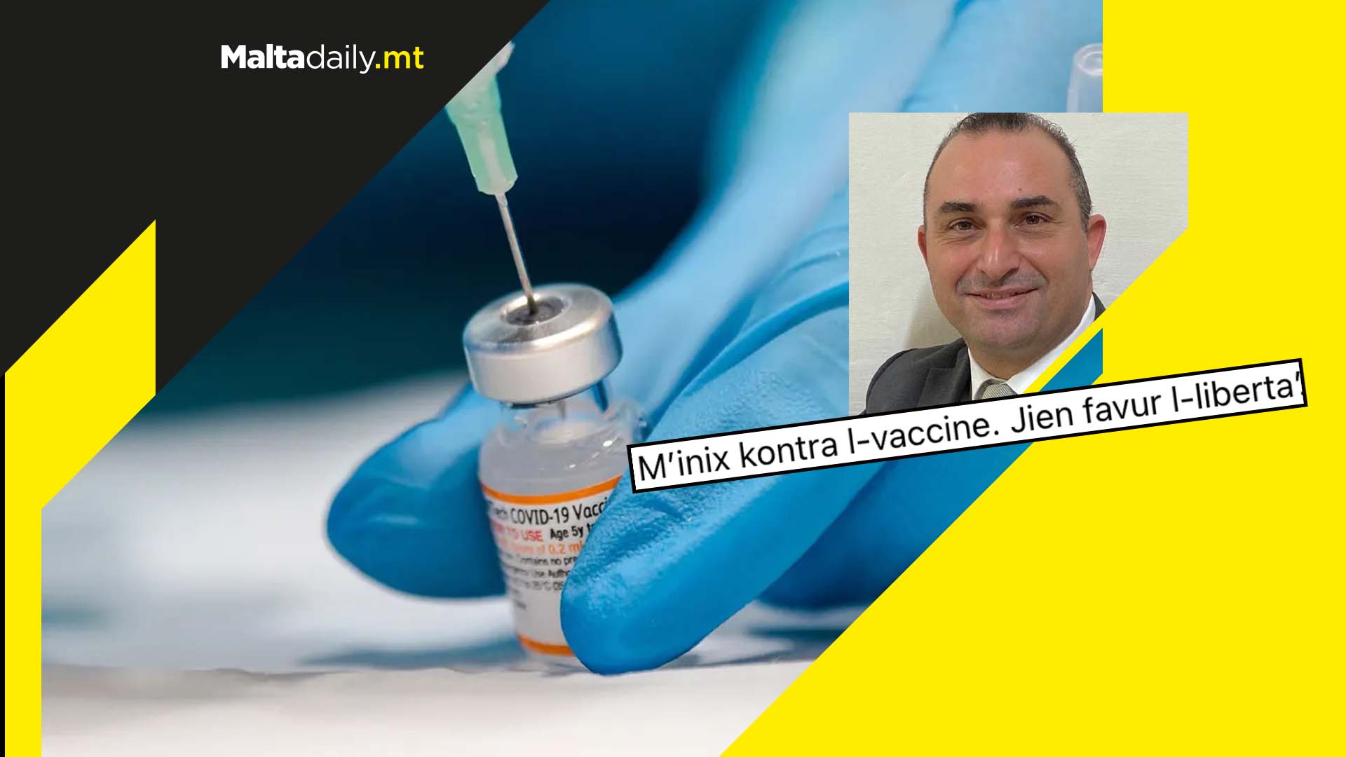 Lawyer Franco Debono speaks out against vaccine mandate
