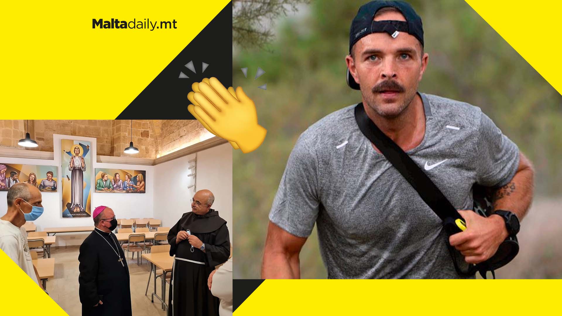 Runner completes Christmas charity challenge in aid of Malta’s soup kitchen