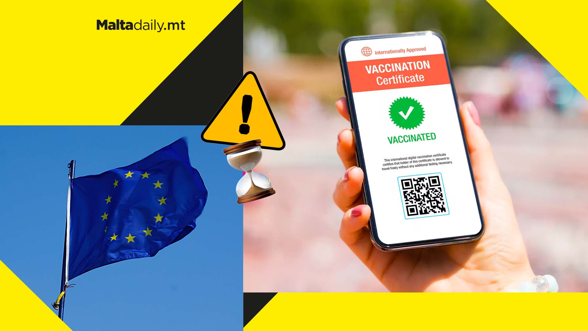 People in the EU may not be able to travel if 9 months pass from their vaccination