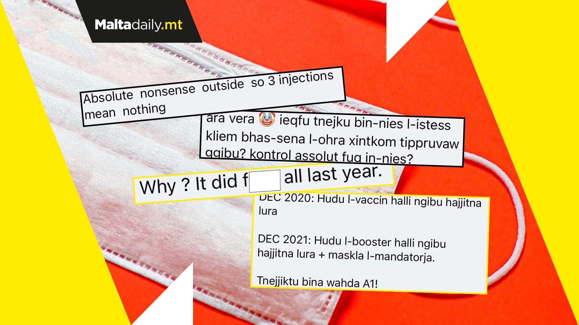 Malta’s new mask-wearing measure met with wave of negative reactions