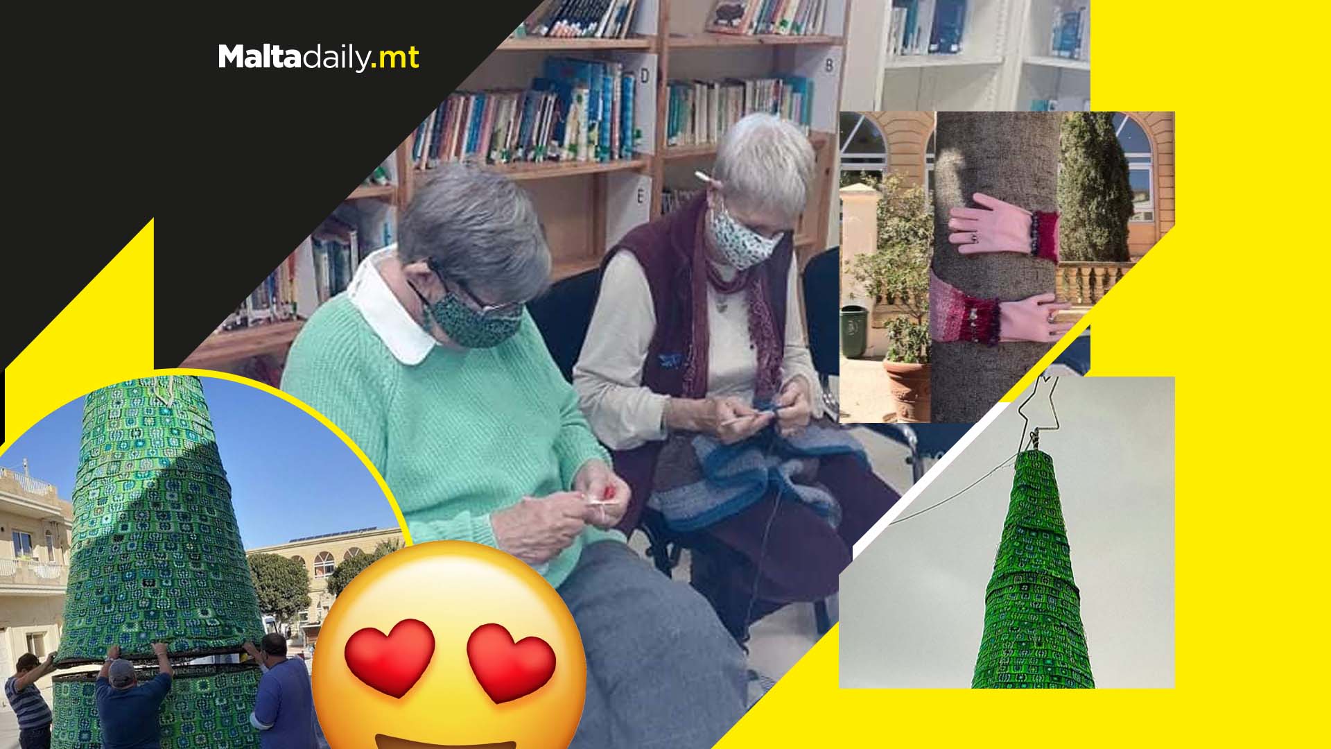 WHOLESOME AF: ‘Gozo Crafty Ladies’ decorate streets with their knitting for Christmas