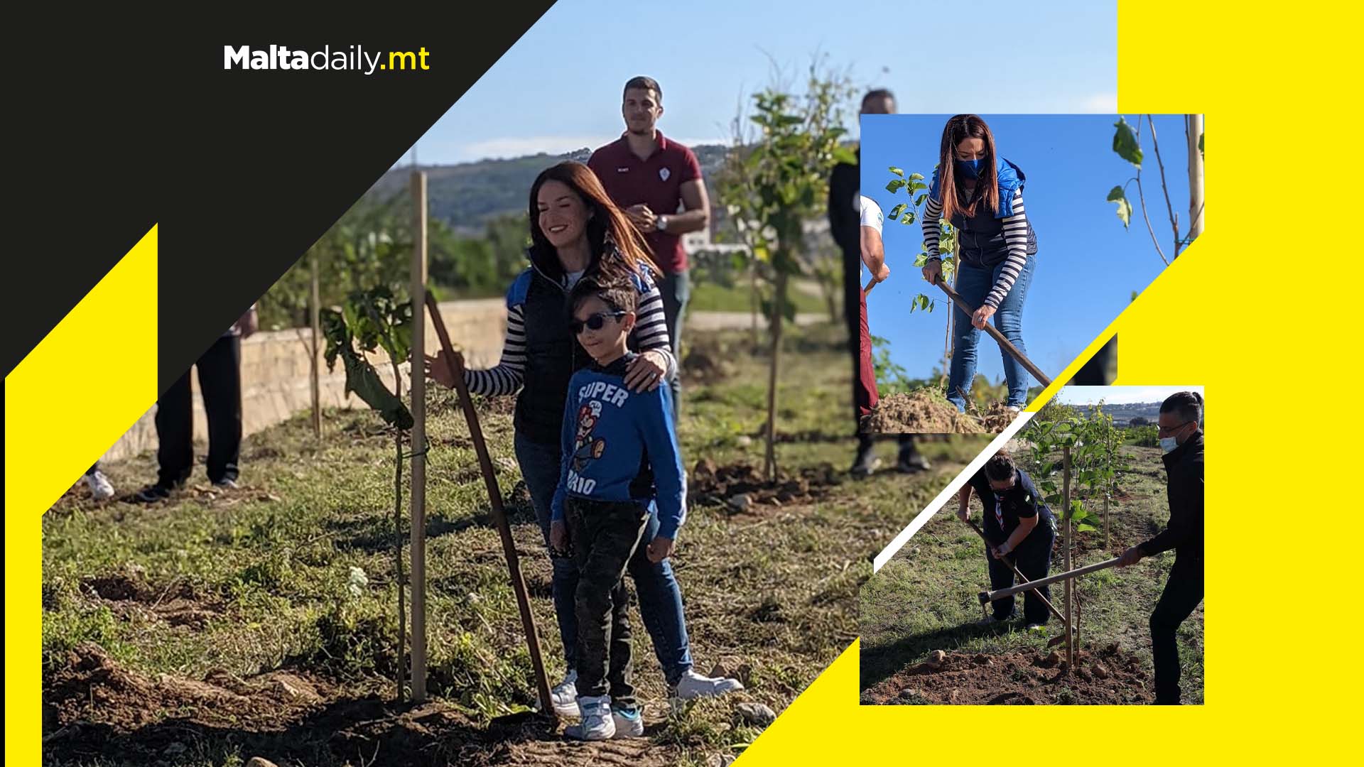 1500 trees to be planted and 750 tonnes of rubbish collected