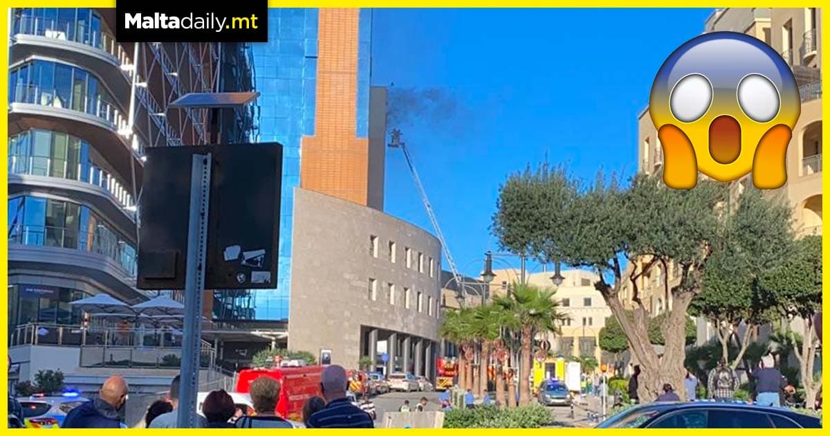 Smoke from Vjal Portomaso building forces evacuation