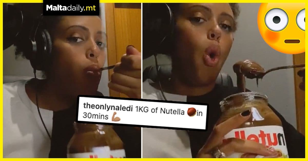 WATCH: Local radio host eats 1kg of Nutella in 30 minutes