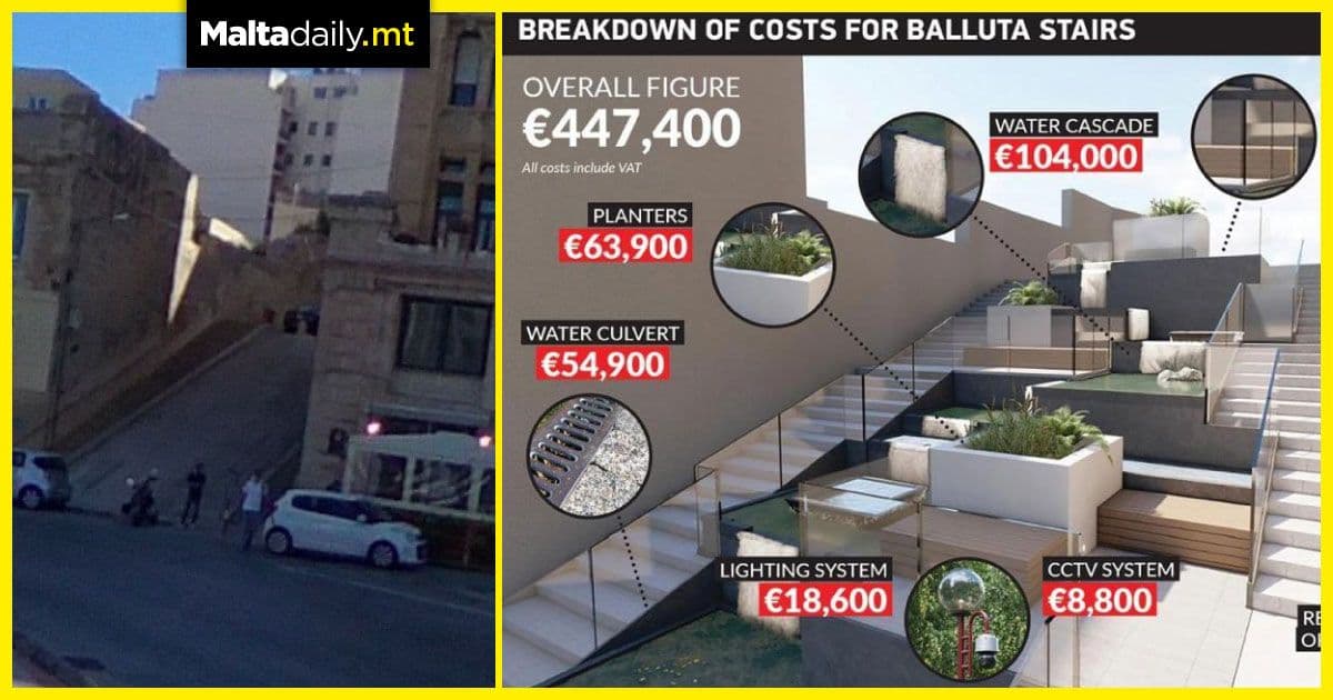 Costly Balluta stairs design scrapped after public outrage