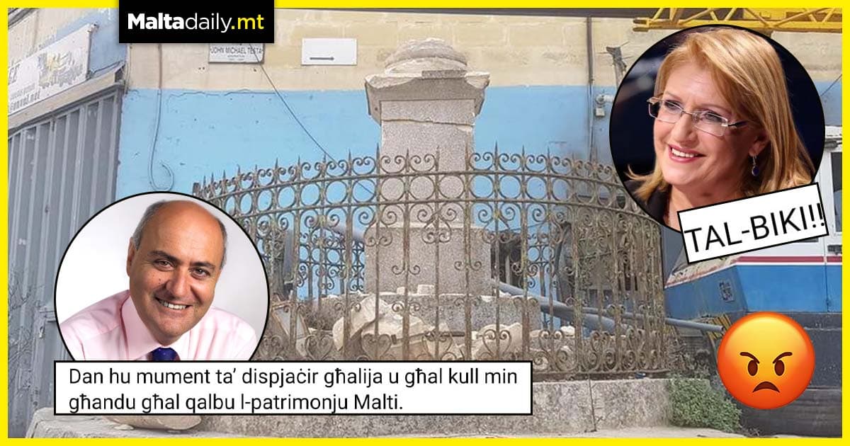 Vandalized Qormi monument sparks nostalgic rage for former president