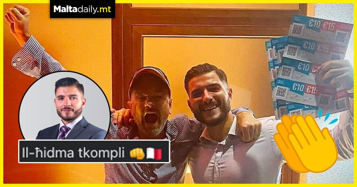 Mr World Malta Alex Borg donates vouchers to help those in need