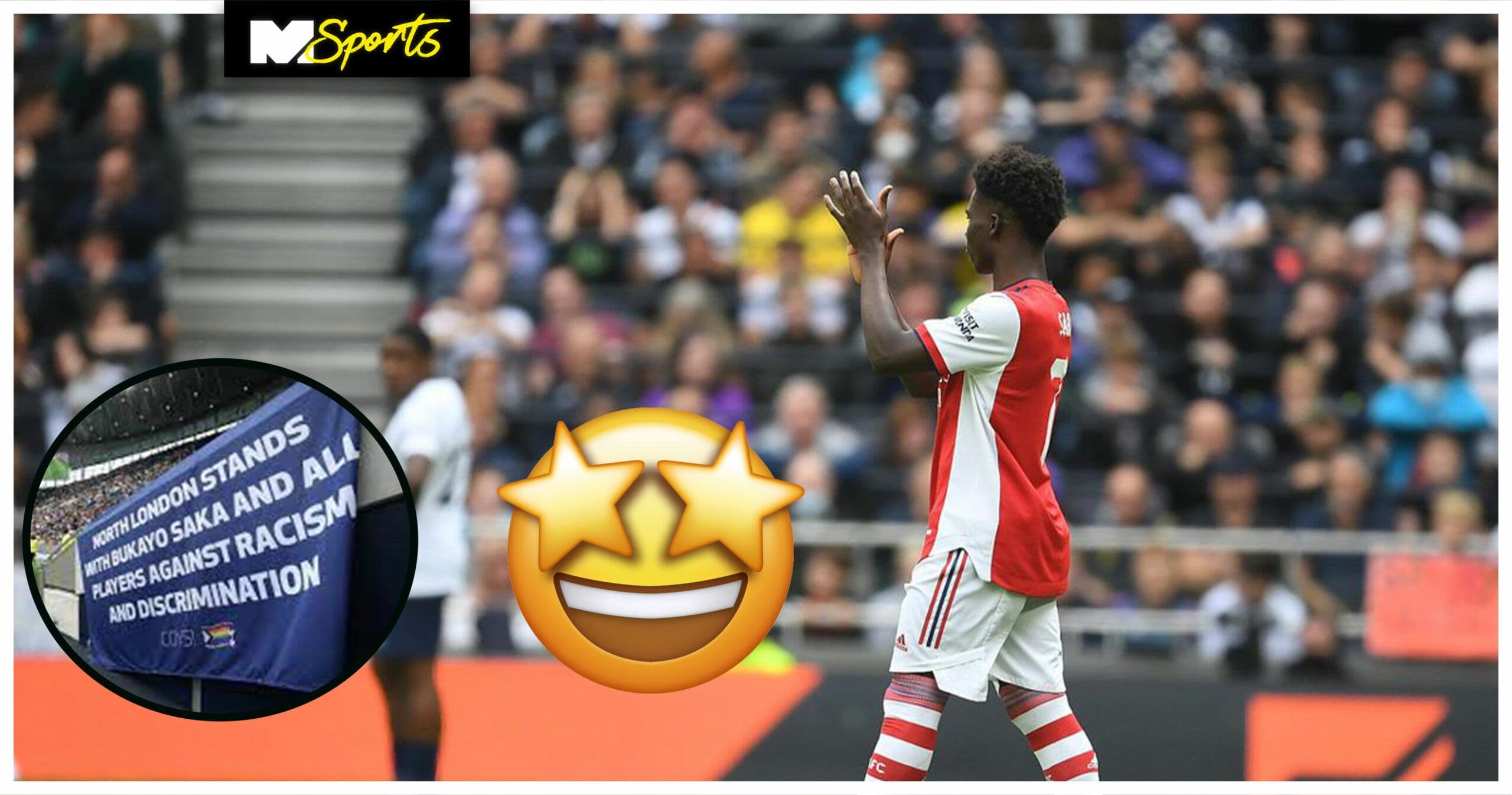 Bukayo Saka receives standing ovation from rival fans