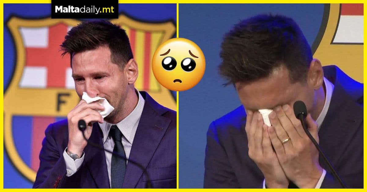 Messi left in tears after confirming that he is leaving Barcelona