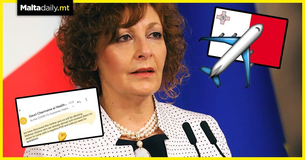 Maltese abroad can return with proof of negative PCR test and pre-booked flights