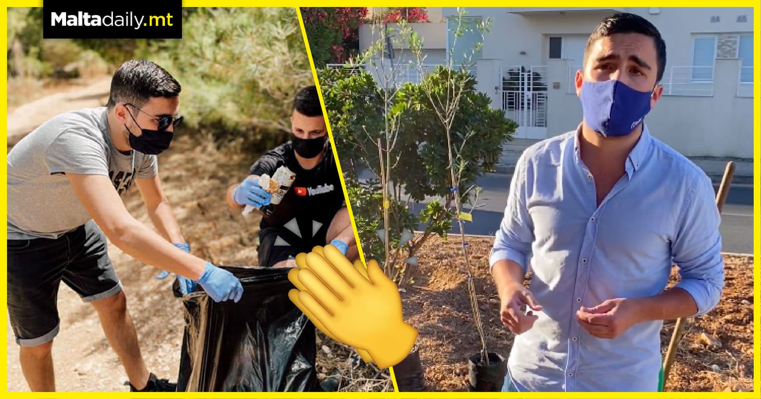 PN youth leader argues for better environment; donates olive trees to Attard garden