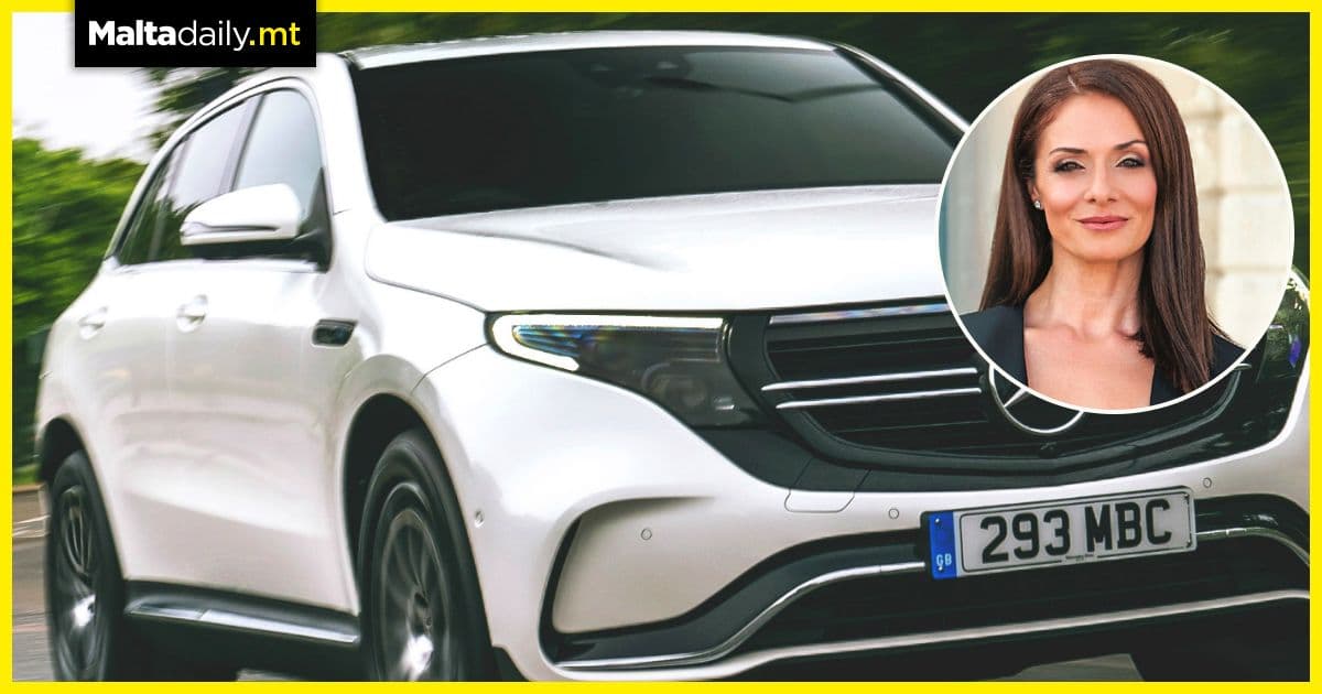 Minister Miriam Dalli driving towards sustainability with her electric car