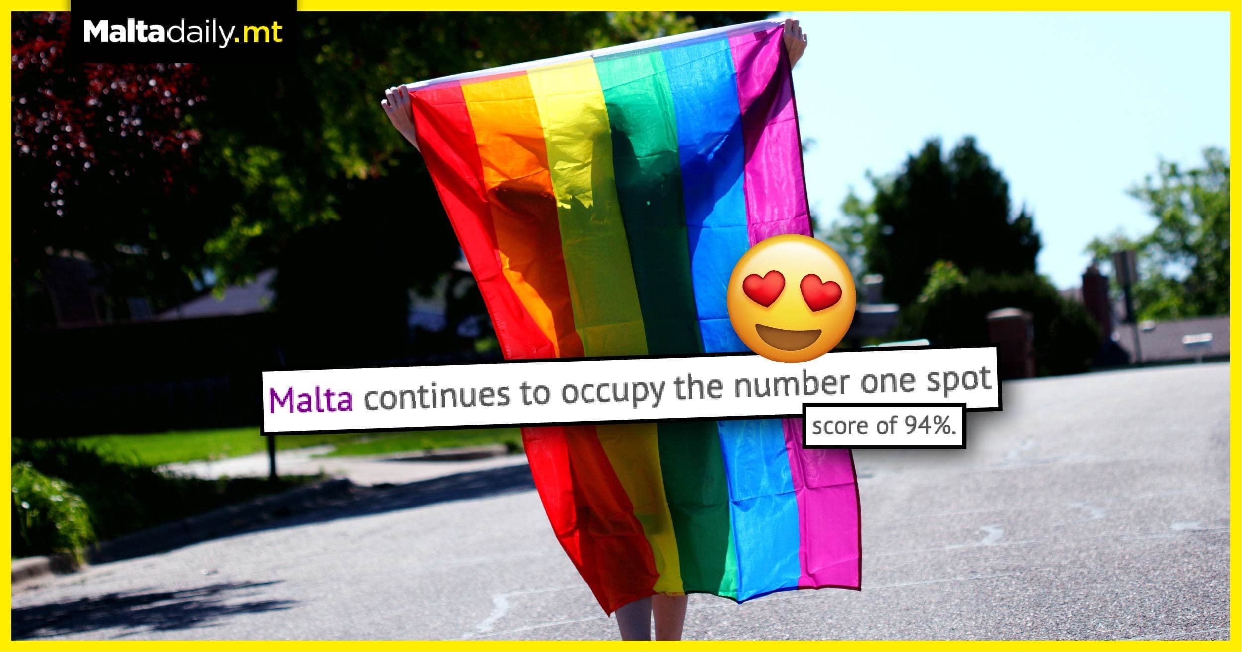Malta ranks first in Europe for LGBTI rights in 2021 Rainbow Map