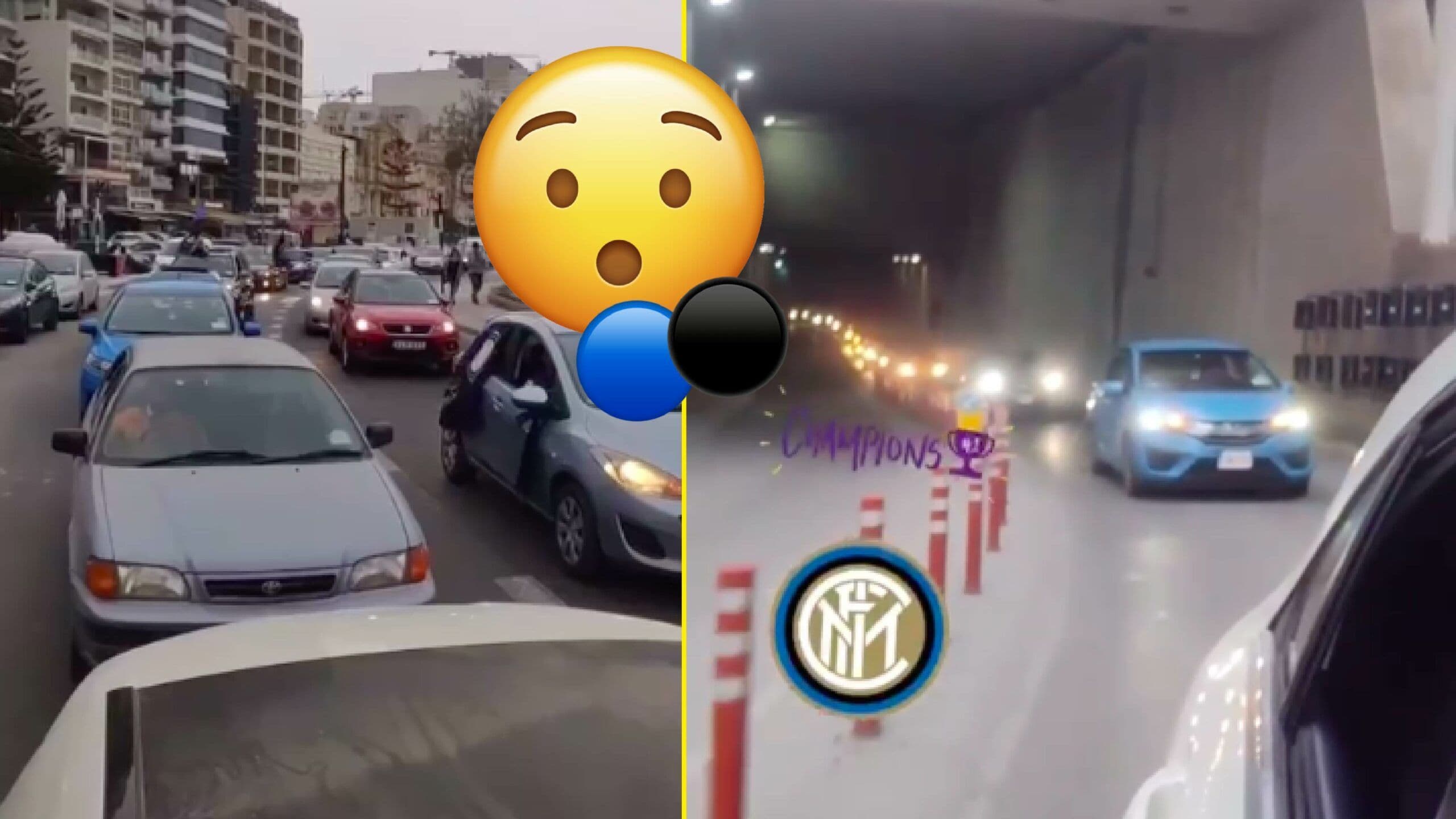 Maltese Inter fans celebrate 19th league win with carcades