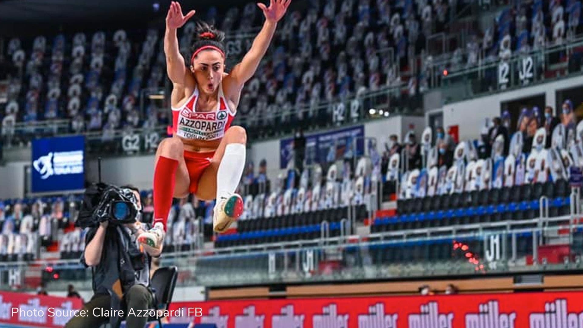 Claire Azzopardi with another excellent athletic performance