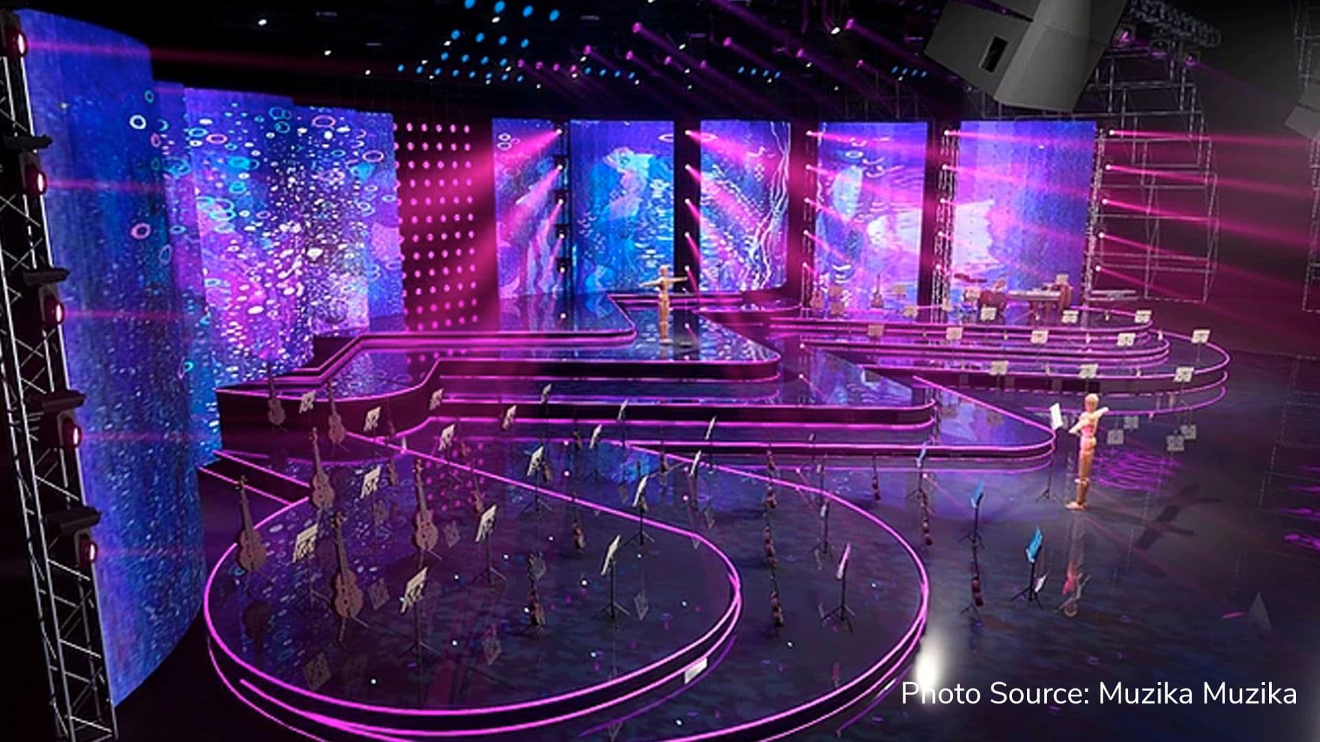Muzika Muzika has unveiled its grand new stage setting