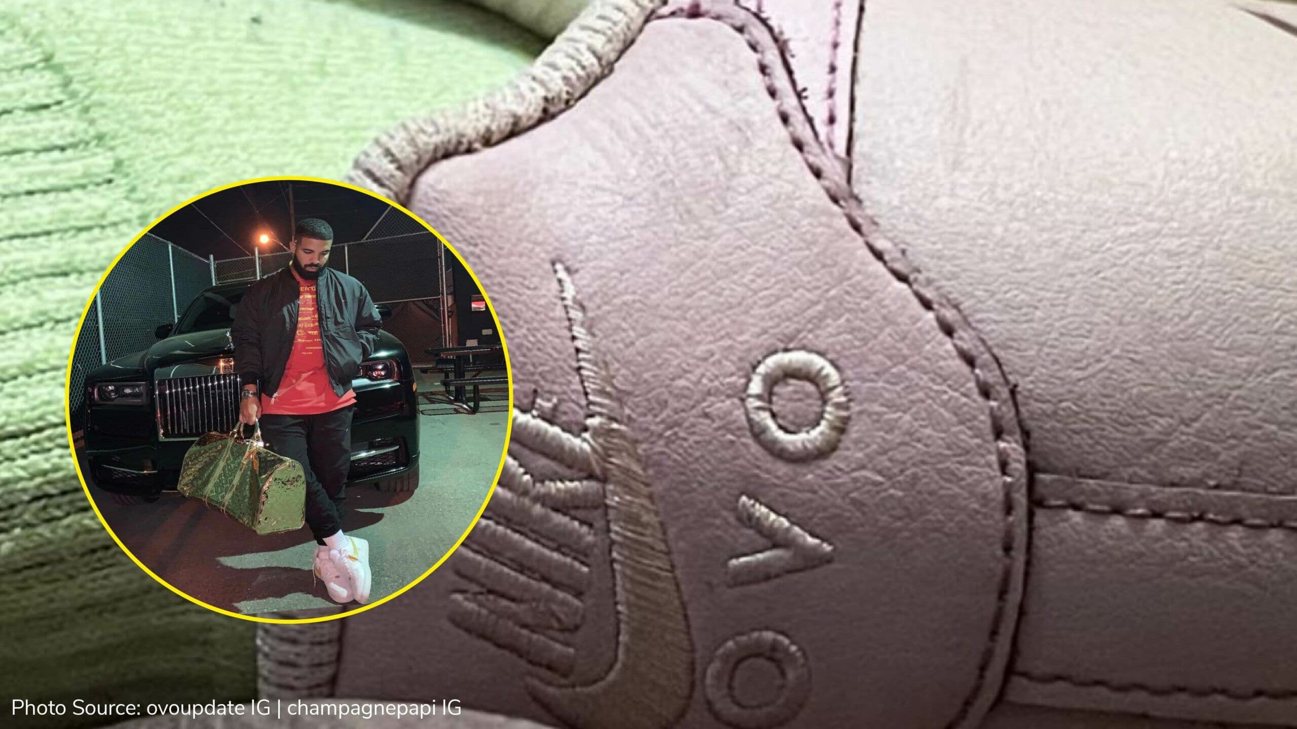 Teaser photos of Drake’s OVO x Nike Air Force 1 Collab Surface