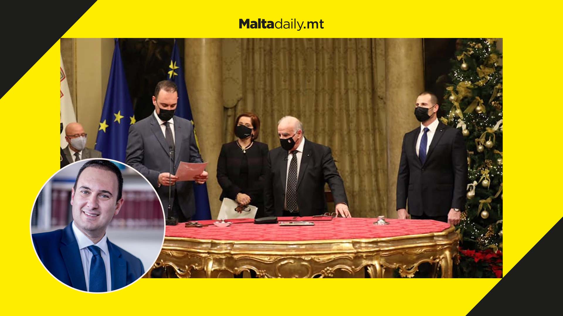 Clifton Grima officially sworn in as Education and Sport Minister