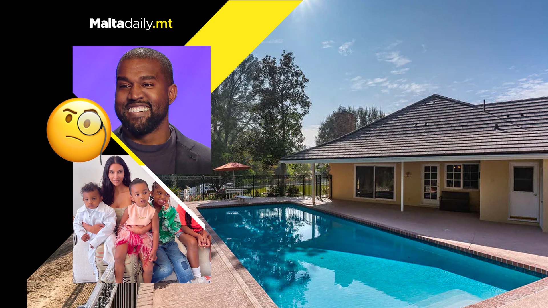 Why did Kanye West buy a house across the street from Kim Kardashian?