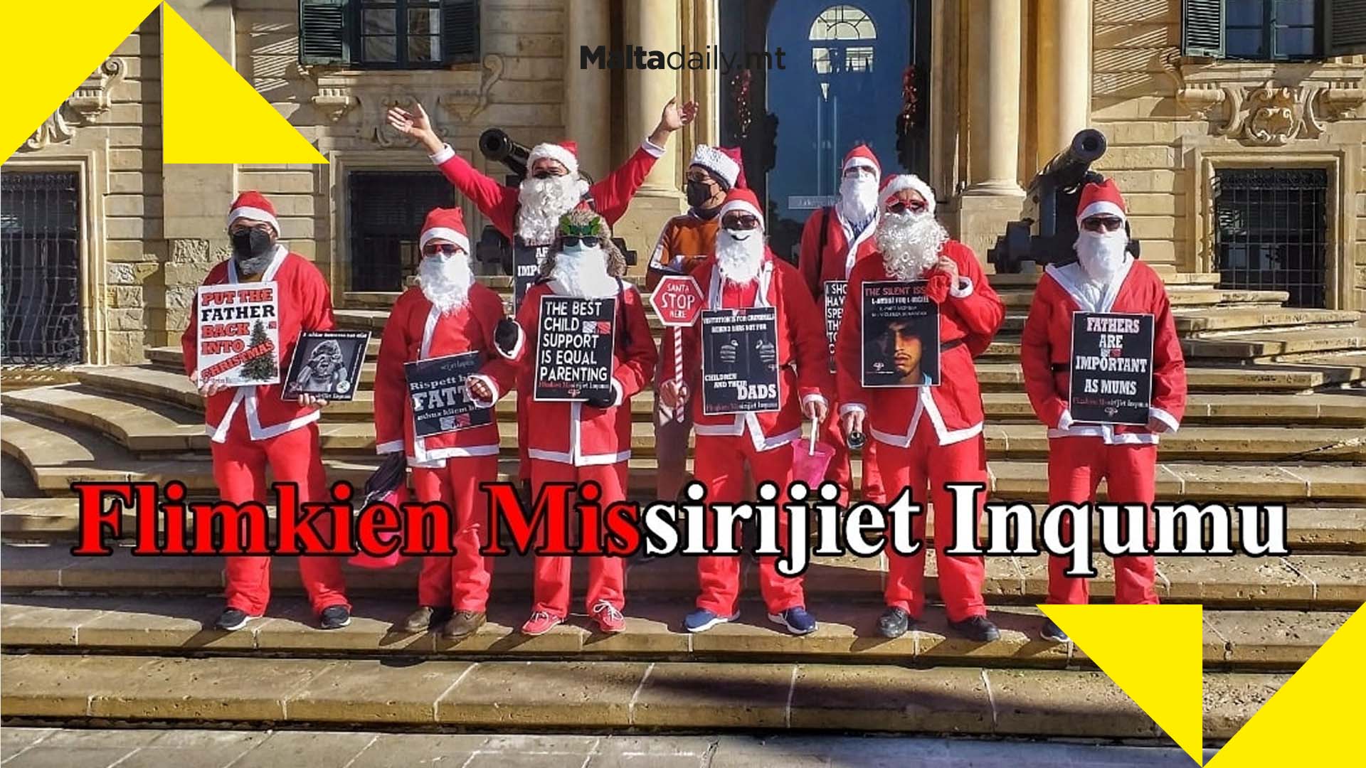 Costumed fathers hold Valletta march to slam ‘gender inequality’ in parenting arrangements