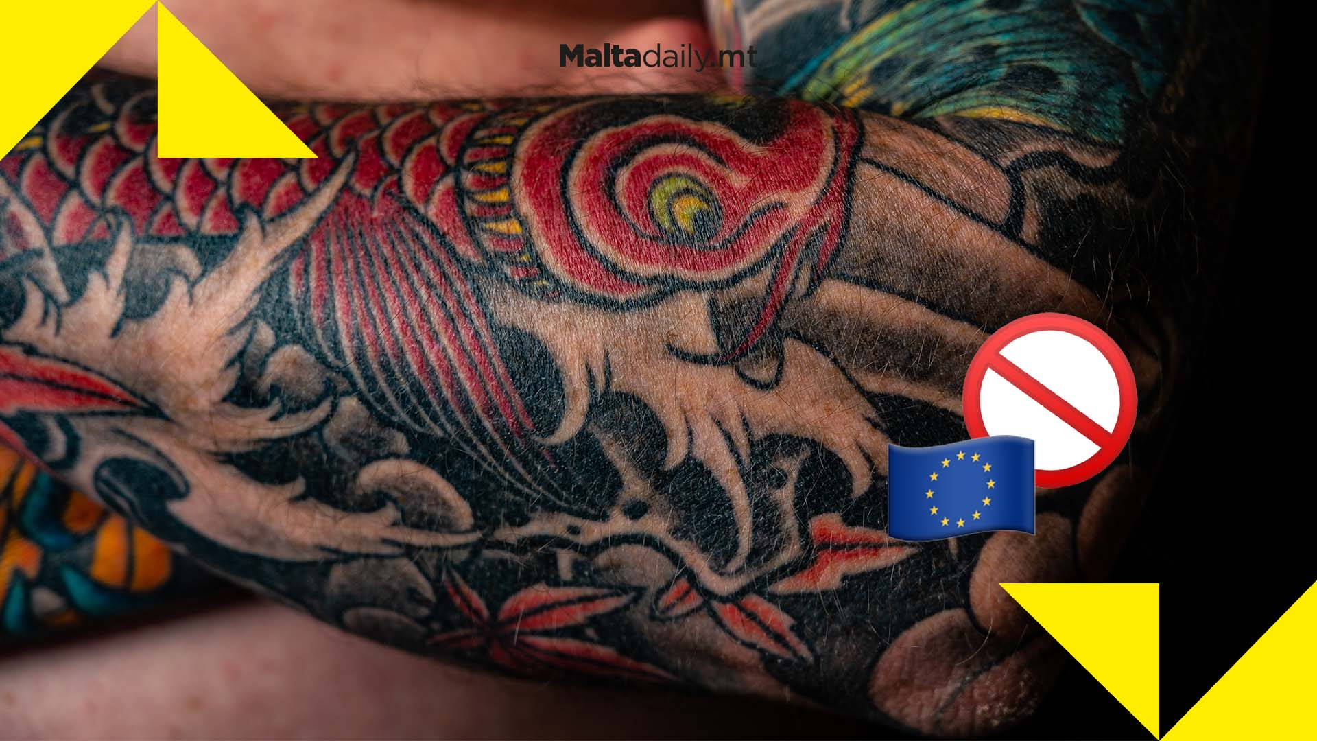 Majority of colour tattoo inks to be banned as January 2022 due to dangerous chemicals, says European Union