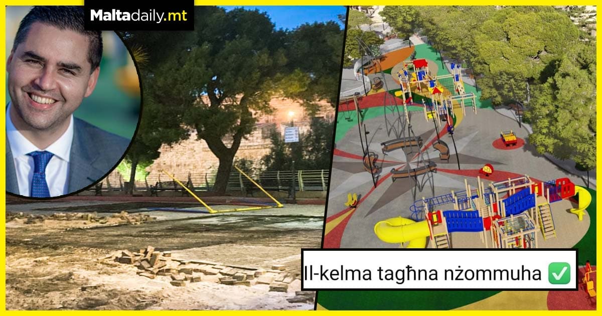 €1.2 million refurbishment of Imdina playground begins