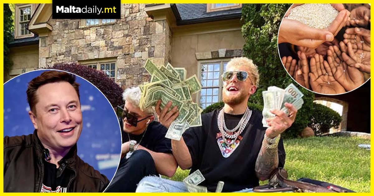YouTuber Jake Paul wants to join Elon Musk in ending world hunger