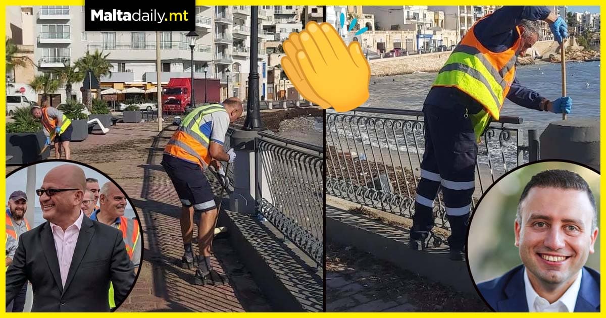 Gratitude towards Clean Malta workers keeping Malta safe post storm