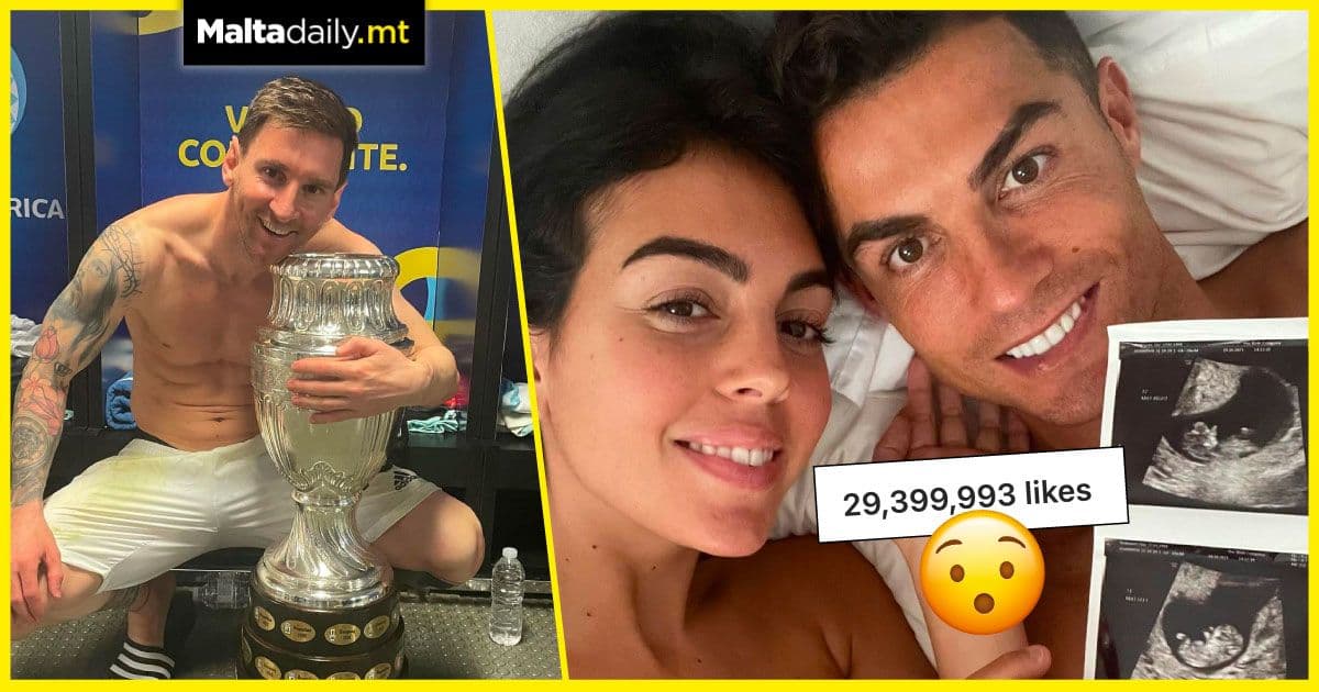 Cristiano Ronaldo beats Messi to secure most liked post on Instagram