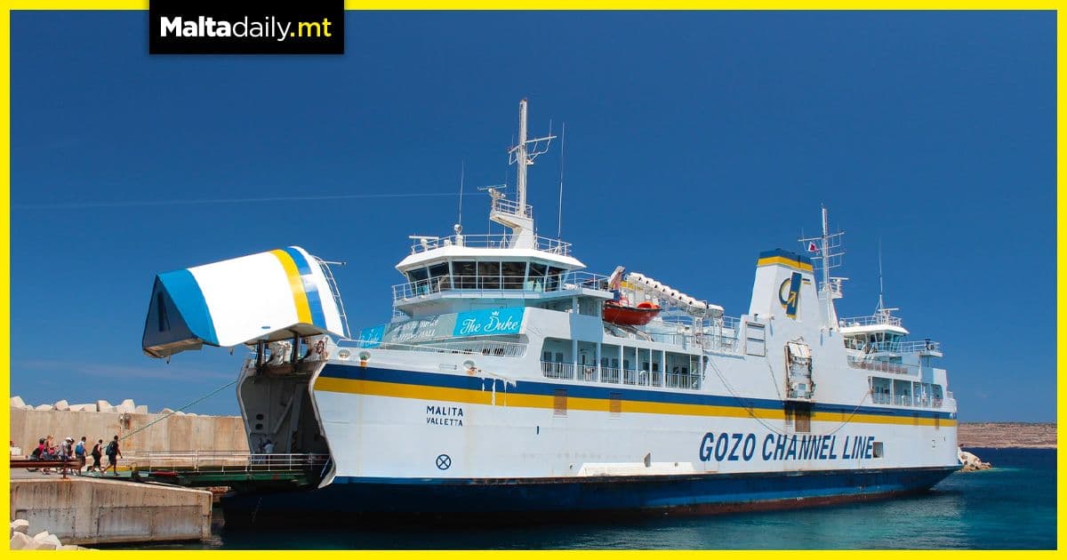 1.6 million people travelled between Malta and Gozo this summer