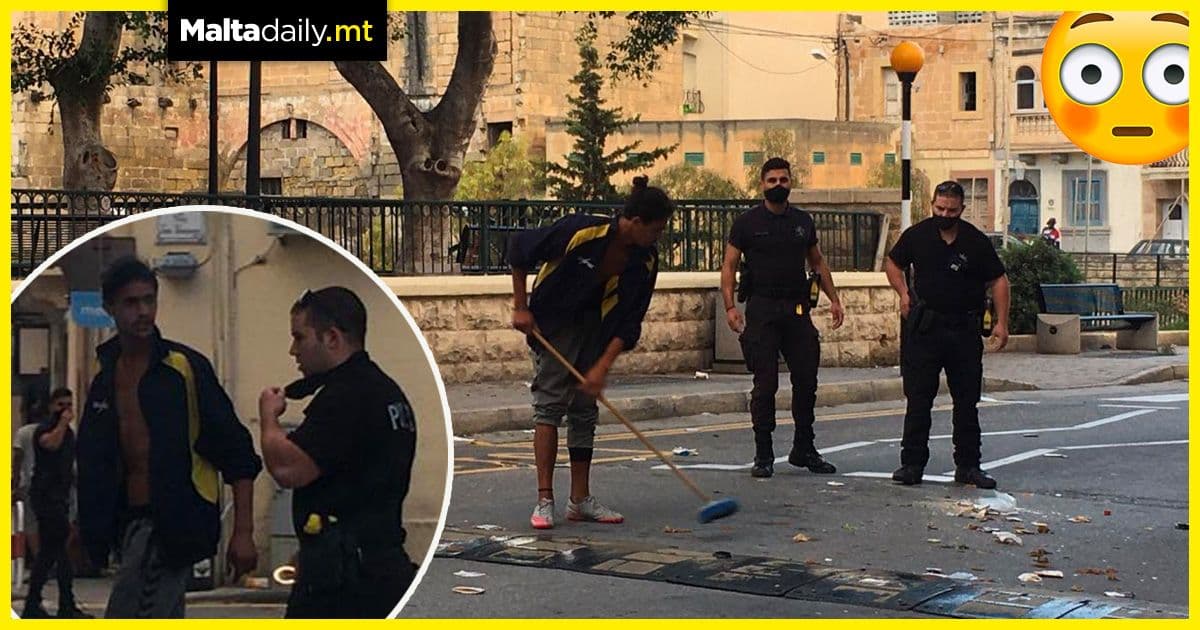 WATCH: Man who threw objects off Marsa bridge caught by police