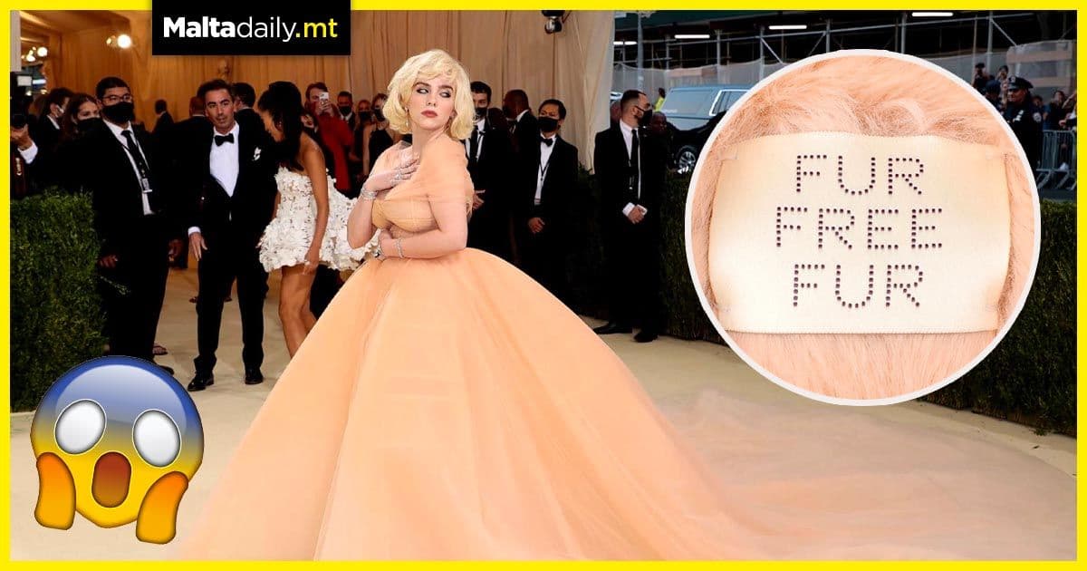 Oscar de la Renta went fur-free for Billie Eilish to wear their dress