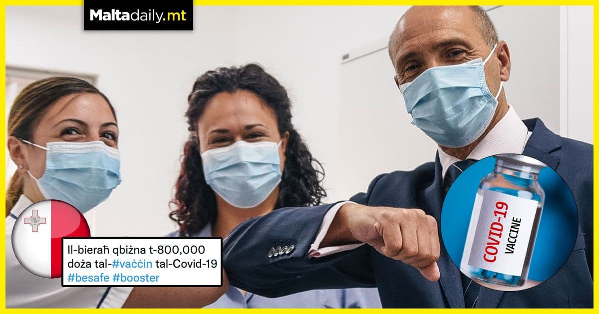 Malta leads the race of fully vaccinated rate in Europe with 800,000 doses