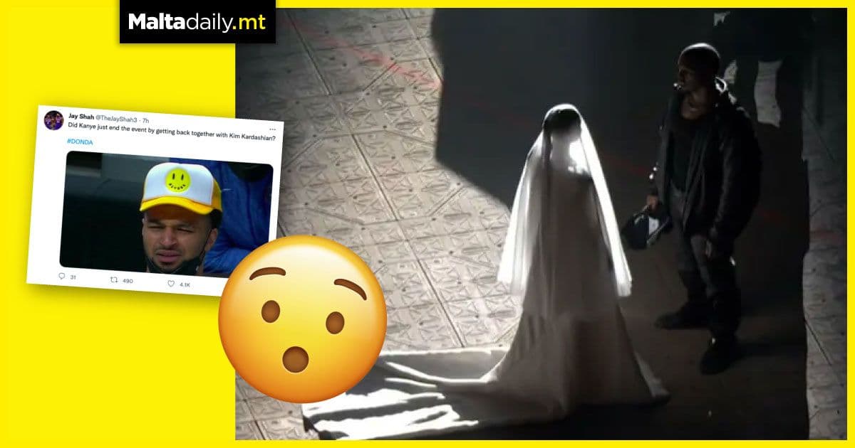 WATCH: Kim Kardashian spotted with wedding dress at Kanye West’s Donda event