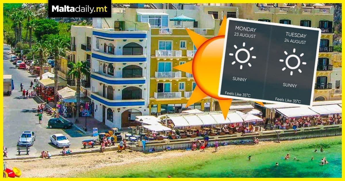 We’re back to clear and sunny weather for August’s last full week