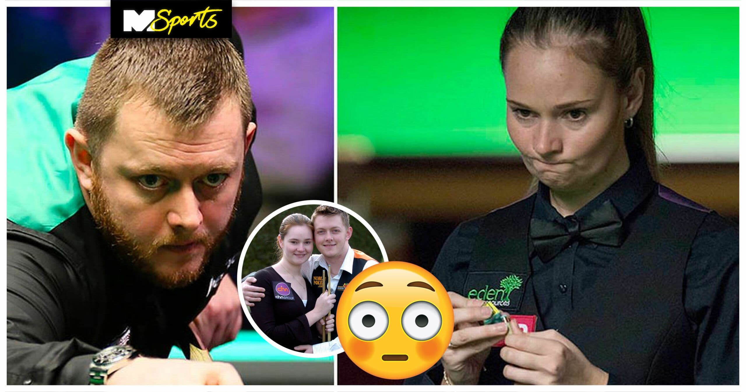Watch: Former couple awkwardly draw each other at snooker British open